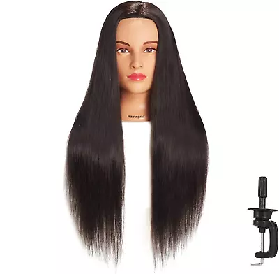 Cosmetology Mannequin Head Like Human Hair Hairdresser Training Super Long Stand • $25.45