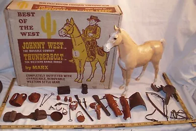 Marx Johnny West And Thunderbolt Best Of The West Set Boxed With Accessories • $99.99