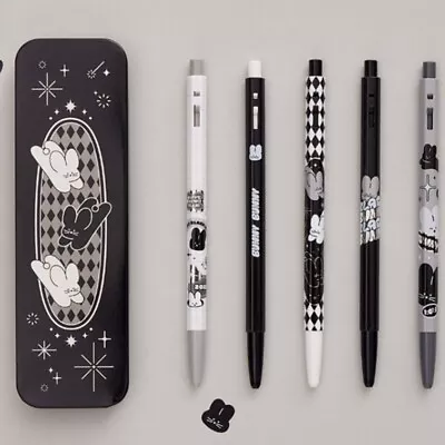 Monami 153 Black Bunny Edition Ballpoint Pens Black Ink 0.5mm 0.7mm 1.0mm Set • $22.99