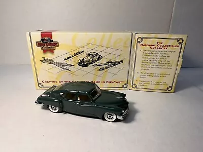 Matchbox 1948 Tucker Torpedo Dark Green #DYG07-M 1:43 Diecast 1995 NEW NIB • $23