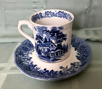 J.&G. MEAKIN Romantic England Blue CUP & SAUCER Anne Hathaway’s Cottage • $18.95