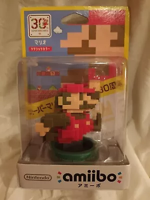 Super Mario Bros. 30th 8-Bit Mario Amiibo (Classic Colours) Nintendo- JPN Import • $43