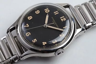 $5500 • Buy 1940s Vacheron Constantin Stainless Steel Waterproof Case Gay Freres Bracelet