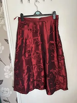 John Lewis Finery Naia Taffeta Skirt 14 • £12