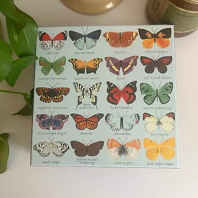 500 Piece  Mudpuppy Puzzle  Butterflies Of North America   COMPLETE • $6