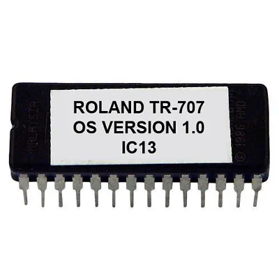 Roland TR-707 TR-727 Eprom Firmware OS 1.0 Boot Rescue Repair For TR707 TR727 • $21.25