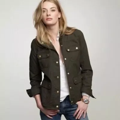 J Crew ~ Women's Mossy Brown Downtown Field Jacket~  19034~SZ S • $19.50