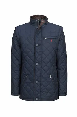 £55 • Buy Jack Murphy Mens Matthew Quilted Jacket - Small Navy Coat 