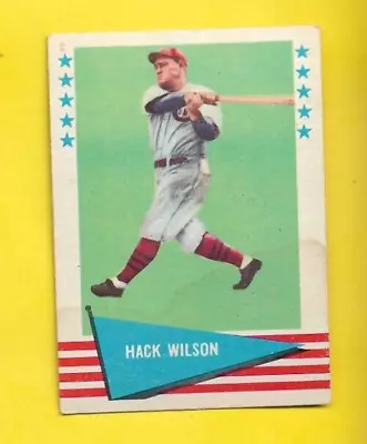 1961 Fleer Hack Wilson #88 Chicago  Cubs GOOD Stain On The Back FREE Shioinnnnnn • $2.99