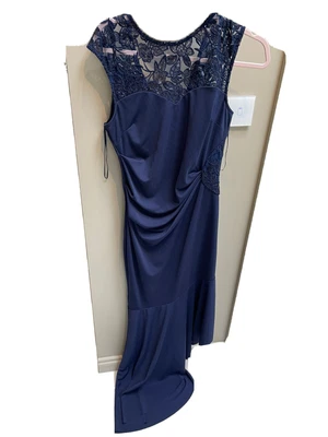 £7.50 • Buy Lipsy Dark Blue Maxi Dress Size 14