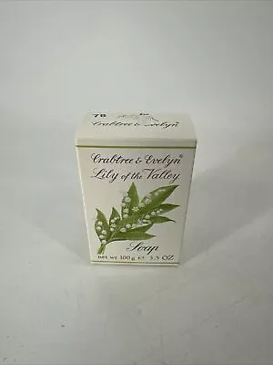 Crabtree & Evelyn Lily Of The Valley Muguet Perfumed Bath Soap Bar 3.5 Oz NEW • £12.54