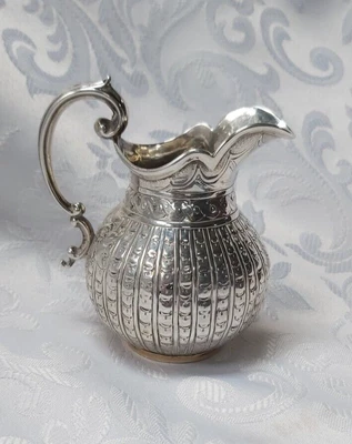 £99 • Buy Exquisite Victorian Solid Silver Cream Jug, 1841 Sheffield, Martin Hall & Co 89g