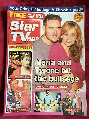STAR TV Magazine 06-11-2004 SAMIA GHADIE Sarah Smart Ian Wright Coronation St UK • £11.99