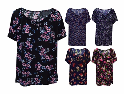 £5.95 • Buy New Women Ladies Short Sleeve Front Tie Neck Casual Top T-shirt PlusSize 14-26