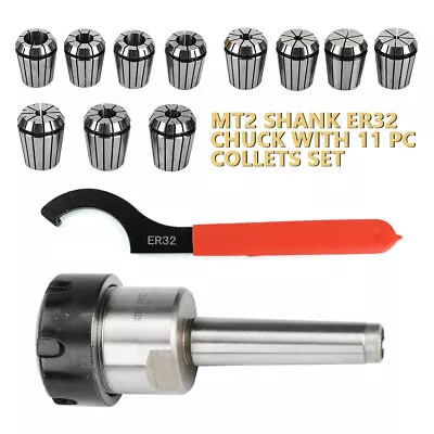 MT2 ER32 Morse Taper Collet Chuck Tool Holder ER32 Collet Set Milling Tool Set • $59.01