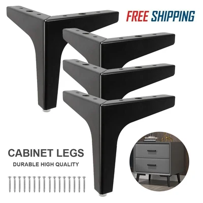 $18.90 • Buy 4pcs Furniture Legs, Furniture Sofa Legs Metal Triangle Feet For Table Cabinet