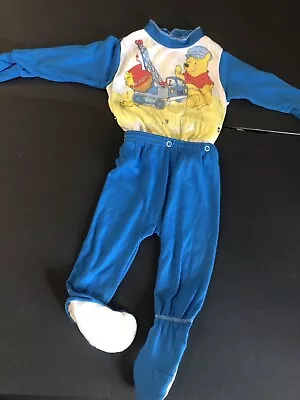 Winnie The Pooh VTG Sleeper Footed Pajama Baby 12M  • $15