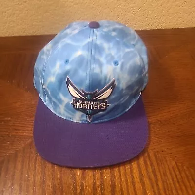 Charlotte Hornets Hat Cap Mitchell & Ness Sportswear Tie Dye Teal Snapback NBA • $16.88