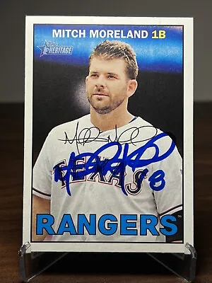 Mitch Moreland Signed Autographed 2016 Topps Heritage Baseball Card #93 Auto • $4.85