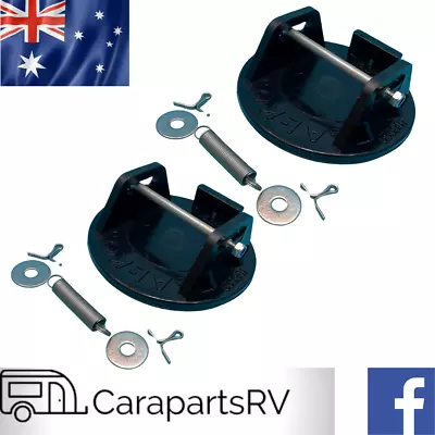 ALKO BIG FOOT CARAVAN CORNER STEADY FOOT PLATES X 2 (ONE PAIR) • $75.90