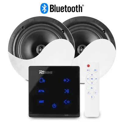 £145 • Buy Bluetooth Ceiling Speaker Set - 2x NCSS6 6.5  And A50B Home Audio Music System