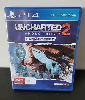 Uncharted 2 Among Thieves Remastered PlayStation 4 PS4 Like New • $25