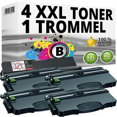 4x XXL Toner + Drum For Lexmark Optra E120 E120N Toner Cartridge • £88.71