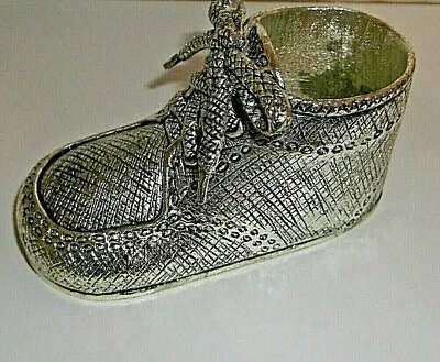 $9.99 • Buy Amanda Smith Silverplated Baby Shoe-- Paperweight, Engravable, NEW