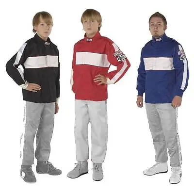 G-Force 105 Racing Jacket | Single Layer | Youth Large | Red/White | SFI 3.2a/1 • $69.95