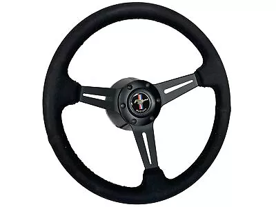 1968-78 Ford Mustang 6-Bolt Suede Steering Wheel Slotted Kit Mach 1 Mustang II • $251.99