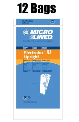 $13.85 • Buy 12 Bags For Electrolux Upright Vacuum Cleaner Style U