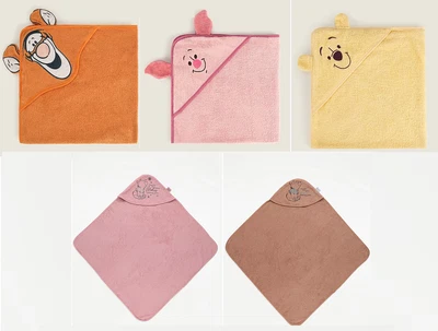 £16.99 • Buy Disney Winnie The Pooh Tigger Piglet Orange Pink Yellow Hooded Bath Towel