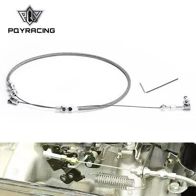 24  Stainless Steel Black Housing Throttle Gas Carburetor Cable For Ford Mustang • $20.50