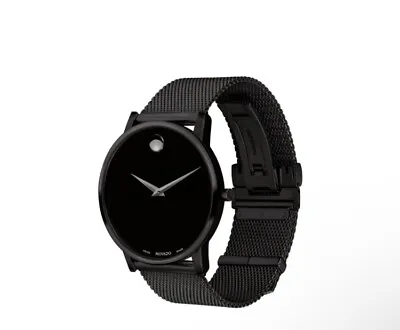 Movado Museum Classic 40 Mm Black Stainless Steel Case Black Stainless Steel... • $610