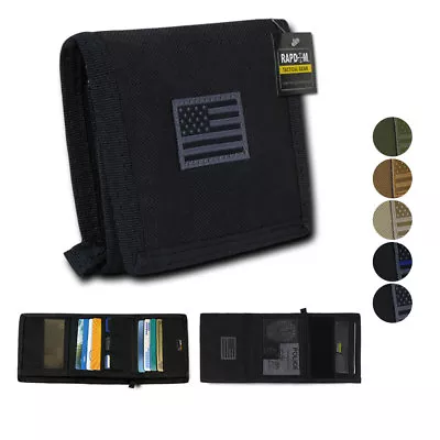 RAPDOM Men's Tri-Fold Wallet Tactical Non Stick ID Window 18 Compartment/Pocket • $21.95