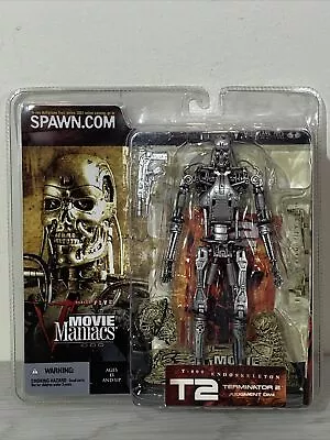 Mcfarlane Toys Movie Maniacs Series 5 T2 Terminator 2 T-800 Endoskeleton Figure • $40