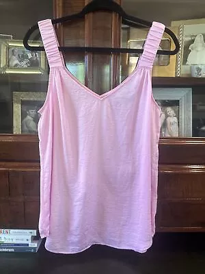 Cabi Lilac Rotation Tank Top Limited Edition V Neck Ruched #5981 Womens Size M • $8