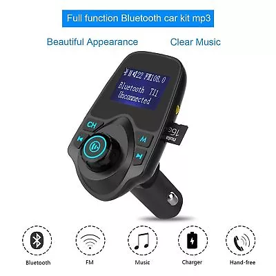 Car Bluetooth V4.0 FM Transmitter Dual USB Port For Motorola Moto Z Force Droid • $14.96