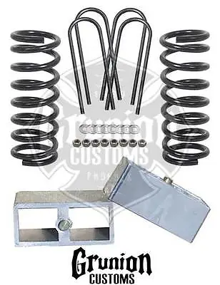 Chevy S10 2/3 Drop Lowering Kit Coil Spings Blocks McGaughys 33106 • $170.79