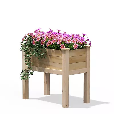 32 In X 16 In X 31 In Elevated Cedar Wood Raised Garden Bed - Made In USA • $247.16