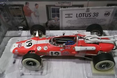 1966 Jim Clark #19 Lotus 38 Stp Treatment Indy 500 Race Car 1:18 Carousel 1 5204 • $425