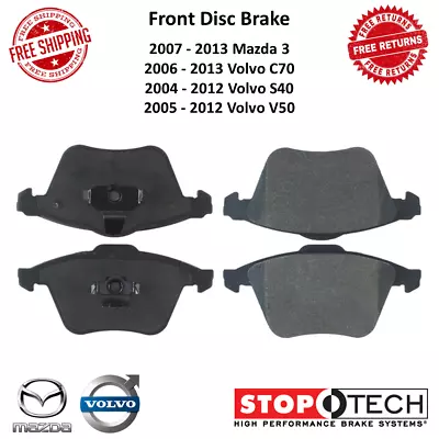 StopTech Street Select Front Brake Pads For 07-13 Mazda 3 & Volvo C70 S40 V50 • $77.64