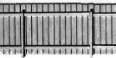 BTS (Better Than Scratch) 13014 O Scale Board Fence -- 6' High X 90' Long • $10.99