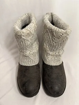 Muk Luks Women’s Christa Water Resistant Fold Over Booties Size 8 • $24.99