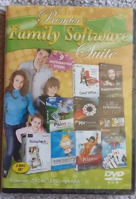 £11.99 • Buy Premier Family Software Suite Windows 7/ Vista/ XP (64 Bit) 2 DISC SET *SEALED*
