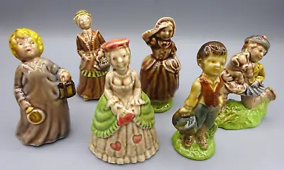 6 Wade Whimsies - Large Porcelain Nursery Rhyme Figures - 1970's • $30