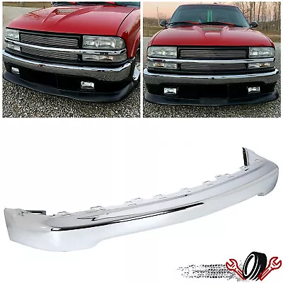 Front Bumper Chrome Steel For 1998-2004 Chevrolet S10 1998-2005 Blazer • $154.90