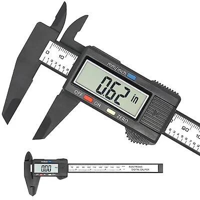 6  Micrometer Digital Measuring Tool Caliper Vernier Gauge Metric 150mm 6-inch • $14.24