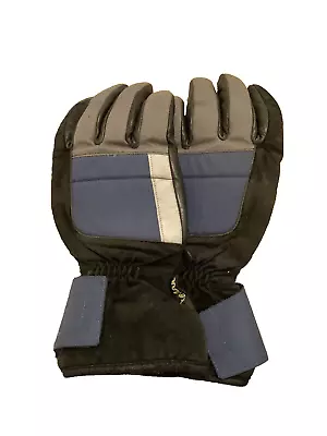 BMW Motorcycle Gloves Allround Size 6-6.5 XS Ladies Or Youth  Black Blue & Grey • £1.99