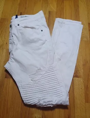 H&M Divided Men's White Skinny Jeans SIZE 32 Distressed Never Worn NWOT CLEAN  • $11.99
